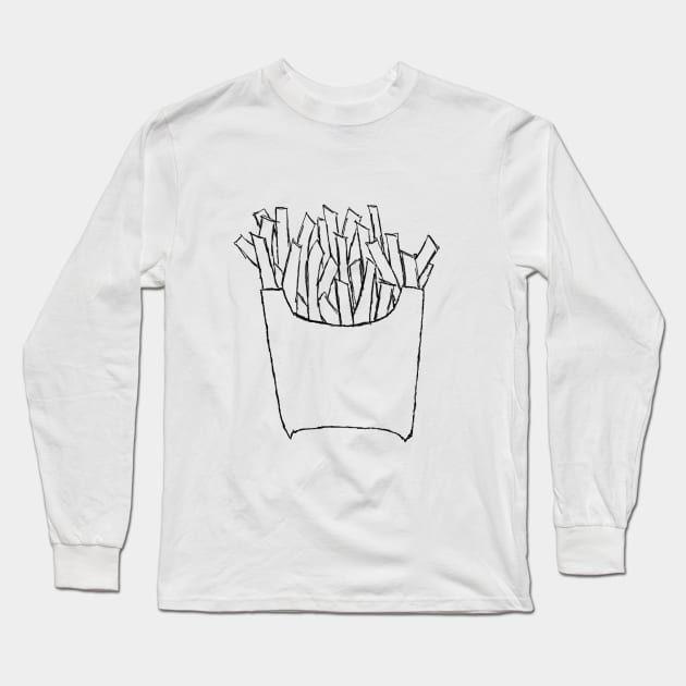 fries Long Sleeve T-Shirt by Medium_well_rare